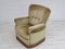 Danish Beech Wood Velour Chair, 1970s 9
