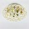 Large Amber Bubble Glass Flush Mount / Ceiling Light attributed to Helena Tynell for Limburg, Germany, 1970s 3