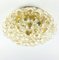 Large Amber Bubble Glass Flush Mount / Ceiling Light attributed to Helena Tynell for Limburg, Germany, 1970s, Image 1