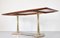Italian Dining Table in Teak, Brass and Marble, 1960s 4
