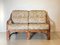 Bamboo Sofa with Leather Bindings, 1970s 1