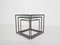 Tavolini ad incastro Isocele in vetro e metallo attribuiti a Max Sauze, Francia, anni '70, set di 3, Immagine 5