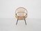 Rattan & Metal Lounge Chair from Rohe Noordwolde, the Netherlands, 1950s 1