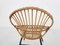 Rattan & Metal Lounge Chair from Rohe Noordwolde, the Netherlands, 1950s, Image 8