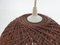 Vintage Pendant Light in Brown Rope, the Netherlands, 1960s 6