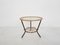 Round Glass and Rattan Side Table from Rohe Noordwolde, the Netherlands, 1950s, Image 1