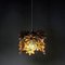 Scandinavian Amber Colored Ceiling and Window Flower Pendant, 1960s 6