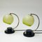 Art Deco Opaline Glass Globe Shaped Table Lamps, 1940s, Set of 2, Image 4