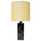 Grande Lampe de Bureau Vintage en Marbre Noir, 1980s 1