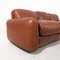 Piumetto Sofa and Armchairs in Leather attributed to Arrigo Arrigoni & B Studio for Busnelli, Italy, 1972, Set of 3, Image 9