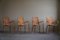 Moderne italienische Mid-Century Sessel aus Korbgeflecht & Birke, 1950er, 4er Set 19
