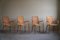Moderne italienische Mid-Century Sessel aus Korbgeflecht & Birke, 1950er, 4er Set 7