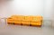 Yellow Leather Modular Sofa Set from Dreipunkt, 1970s, Set of 4 6