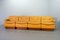 Yellow Leather Modular Sofa Set from Dreipunkt, 1970s, Set of 4, Image 1