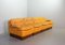 Divano modulare in pelle gialla di Dreipunkt, anni '70, set di 4, Immagine 20