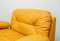 Juego de sofá modular de cuero amarillo de Dreipunkt, años 70. Juego de 4, Imagen 16
