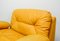 Yellow Leather Modular Sofa Set from Dreipunkt, 1970s, Set of 4 16