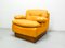 Juego de sofá modular de cuero amarillo de Dreipunkt, años 70. Juego de 4, Imagen 15