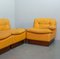 Juego de sofá modular de cuero amarillo de Dreipunkt, años 70. Juego de 4, Imagen 12