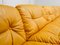 Juego de sofá modular de cuero amarillo de Dreipunkt, años 70. Juego de 4, Imagen 14
