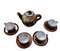 Ceramics Tea Service from Łysa Góra, 1960s, Set of 9 2