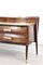 Italienisches Sideboard aus Nussholz & Messing, 1950er 9