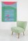 Sessel mit grünem Bezug, 1960er 2