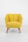 Sessel mit gelbem Bezug, 1960er 2