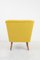 Sessel mit gelbem Bezug, 1960er 4