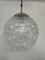 Lámpara colgante esférica de vidrio de Doria Leuchten, años 60, Imagen 1