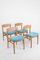 Danish Teak Chairs, 1970s, Set of 4 4
