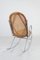 Rocking Chair en Rotin avec Pièces en Chrome, 1970s 4