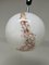 Marbled Glass Pendant Lamp, 1970s, Image 5