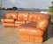 Modular Fawn Leather Sofa, Italy, 1970s, Set of 5 7