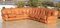 Modular Fawn Leather Sofa, Italy, 1970s, Set of 5 22