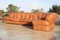 Modular Fawn Leather Sofa, Italy, 1970s, Set of 5, Image 23