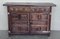 20th Century Spanish Carved Walnut Credenza or Buffet with 2 Drawers 4
