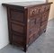 20th Century Spanish Carved Walnut Credenza or Buffet with 2 Drawers 5