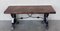 20th Century Spanish Carved Table with Iron Stretchers 2