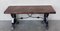20th Century Spanish Carved Table with Iron Stretchers, Image 2