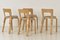 No. 66 Chairs by Alvar Aalto for Artek, Set of 4 7