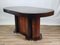 Art Deco Oval Table in Burl Walnut, 1930s 2