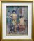 Carlo Cherubini, Disfraz de prueba con desnudo femenino, años 50, óleo sobre lienzo, Imagen 2
