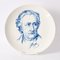 Johann Wolfgang Von Goethe Decorative Plate from Meissen, 1971 1