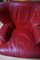 Butaca grande de cuero rojo de Calia Italia, años 90, Imagen 6
