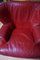 Large Red Leather Armchair by Calia Italia, 1990s 6