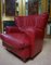 Large Red Leather Armchair by Calia Italia, 1990s 13