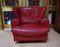 Large Red Leather Armchair by Calia Italia, 1990s 1