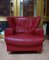Large Red Leather Armchair by Calia Italia, 1990s 16