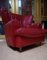 Large Red Leather Armchair by Calia Italia, 1990s 8